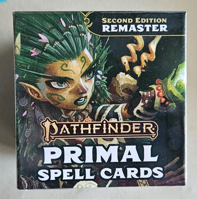 Pathfinder 2nd Edition Remaster: Primal Spell Cards – NEW SEALED