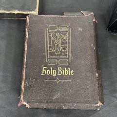 Lot Of Bibles Vintage 1950s & 60s Family Holy Bible Large Needs Repair