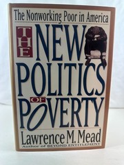 The New Politics Of Poverty Mead 1992 Hardcover GC Social Policy Book