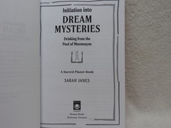 Initiation into Dream Mysteries by Sarah Janes 180 Pages Paperback 2022 👀*…..