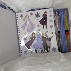 Frozen Spiral Activity Color & Erase 5 Pages Clings – Included Dry Erase Markers