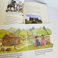 Childrens US History Book Lot 6 Civil War Underground Railroad Lincoln ExLib