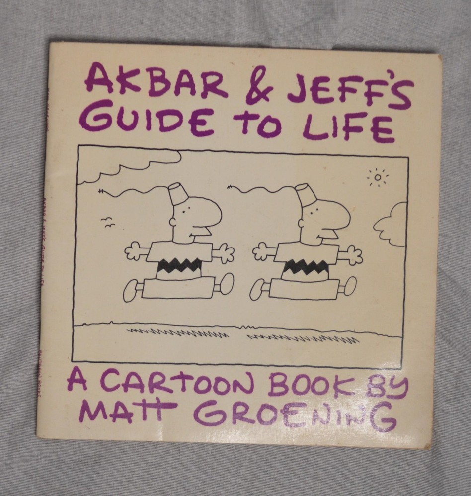 Akbar and Jeff’s Guide to Life Matt Groening 1989 Pantheon Books VTG Simpsons