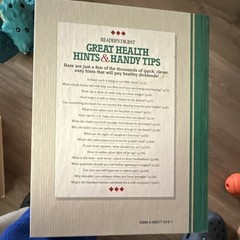 Reader’s Digest Association Great Health Hints & Handy Tips Hardcover Book