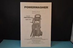 POWERWASHER Model PW1800-U „OPERATOR’S MANUAL” 1800 PSI 26 Pages INSTRUCTIONS