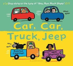 Car, Car, Truck, Jeep – Board book By Charman, Katrina – GOOD