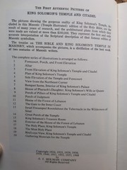 Holy Bible Temple Illustrated Edition King Solomon’s Temple Masonry Holman