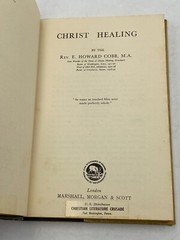 Christ Healing by E.Howard Cobb 1961