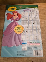 Crayola Coloring Book Disney Princess Activity Pad Washable Markers Games Puzzle