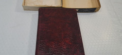 Cambridge Cameo Bible 75X w/ Box French Morocco Leather marbled crimson