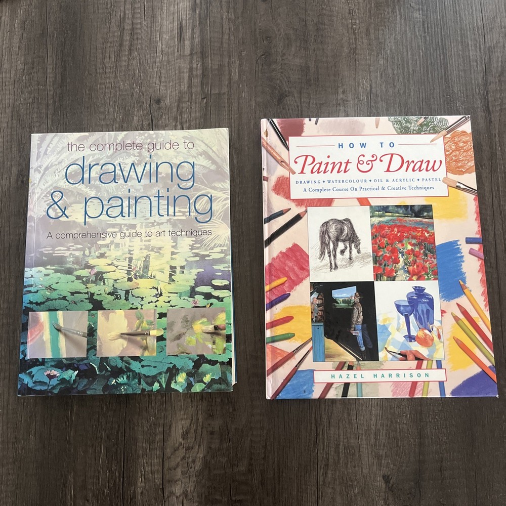 DRAWING & PAINTING ART INSTRUCTION BOOK LOT HB + PB 704 PAGES