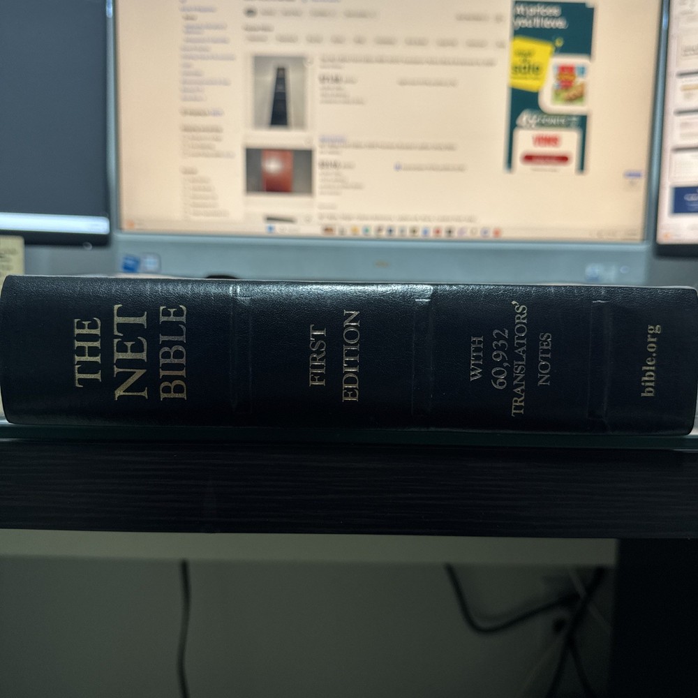 The Net Bible First Edition 60,932 Translators Notes, Premium Bonded Leather