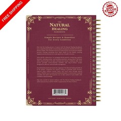 The Natural Healing Handbook, Spiral-Bound Guide For Herbal Remedies And Natural