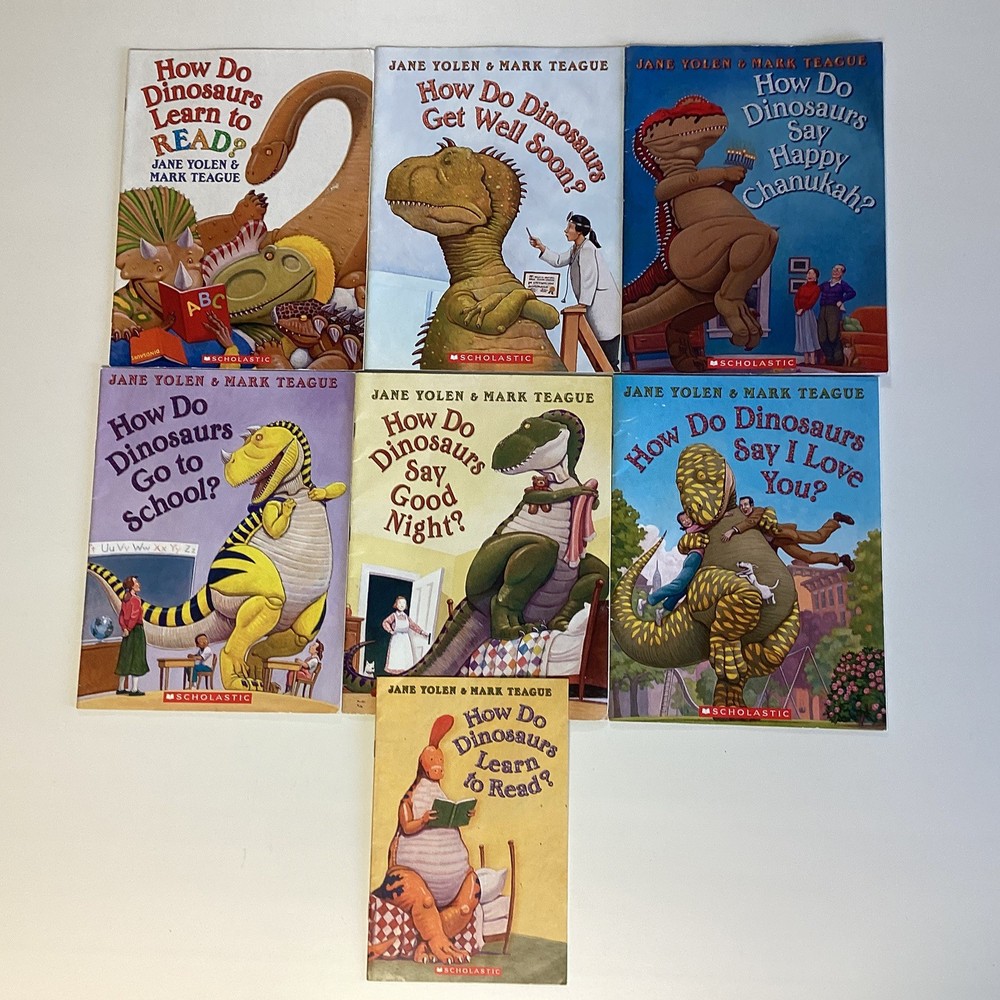 Jane Yolen How Do Dinosaurs Preschool Kindergarten 1st Grade Picture 7 Book Lot