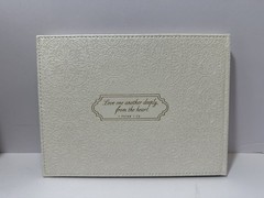 Wedding Guest Book “ Our Wedding” Lux-Leather MR & Mrs (Hardback) 160 Pages