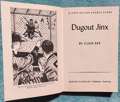 Dugout Jinx By Clair Bee 1952 Hardcover 210 Pages