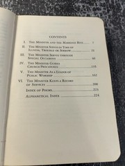 Minister’s Service Manual by Samuel Ward Hutton