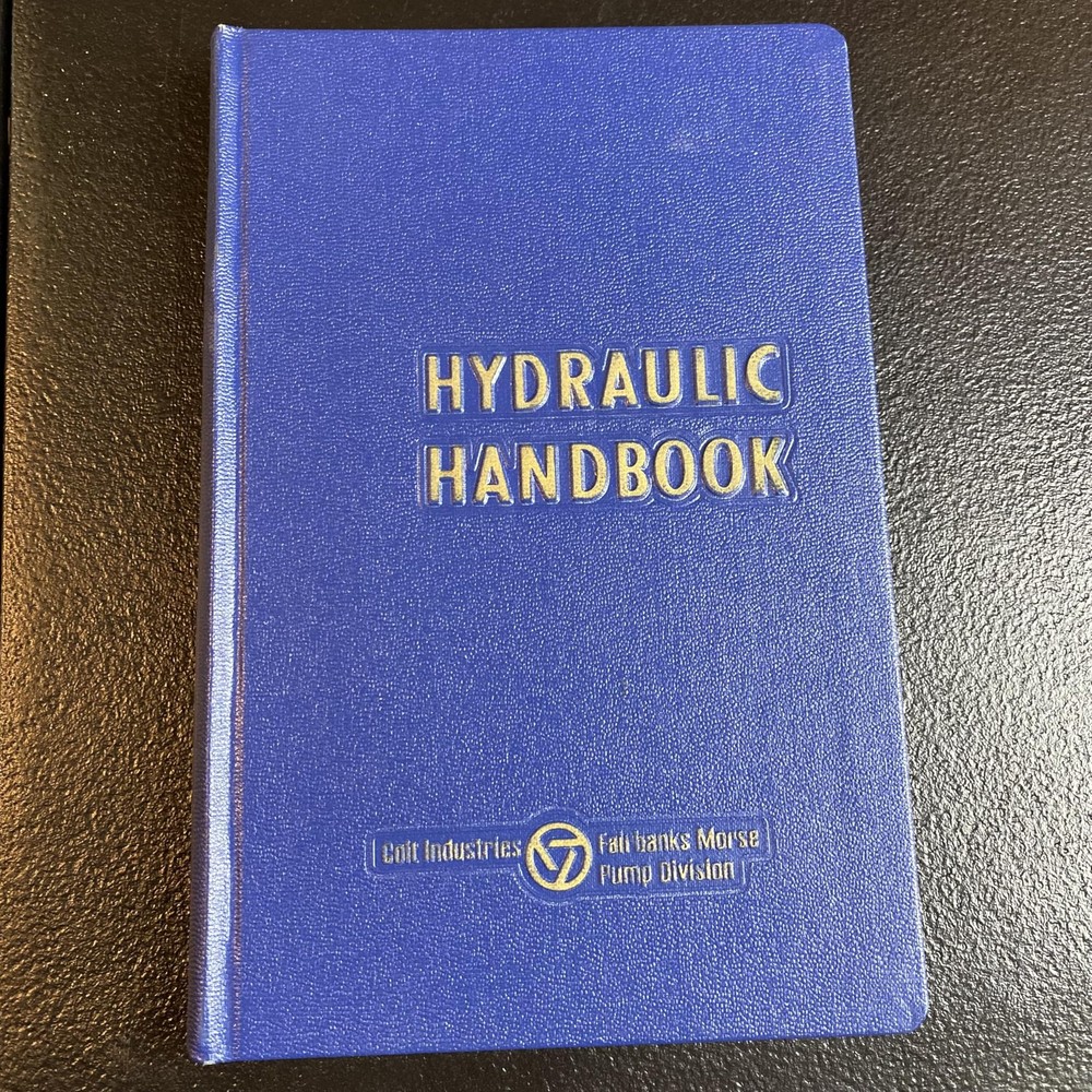 Hydraulic Handbook 11TH Edition