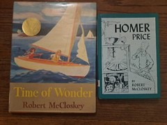 Lot 2 Vintage Homer Price, Time Of Wonder, Robert McCloskey. Hardcover 6th print