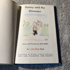 Danny and the Dinosaur Syd Hoff 1958 Harper & Row Weekly Reader’s Hardcover 0
