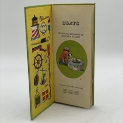 2 Richard Scarry Golden GoGo Books Vintage 1967 Trains Boats 60s Children’s