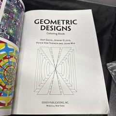 Creative Haven Geometric Designs Coloring Book by Dover Over 120 Pages, Kids