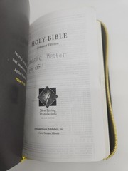 Zips Bible NLT (Canvas, Charcoal/Yellow) by Tyndale