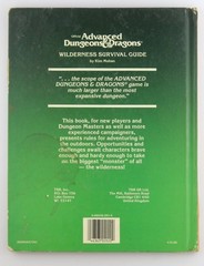 Official Advanced Dungeons and Dragons: Wilderness Survival Guide Kim Mohan ORIG