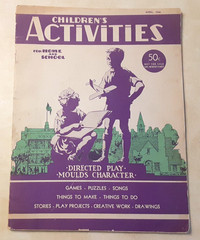 Vintage Children’s Activities for Home and School Magazine Easter 1940s Lot of 4