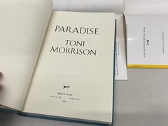 (5) Toni Morrison HC DJ Lot Song of Solomon Sula Beloved Tar Baby Paradise Knopf