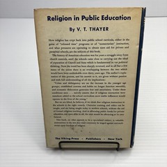 Religion in Public Education Despite Church & State Separation 1947 Thayer HC