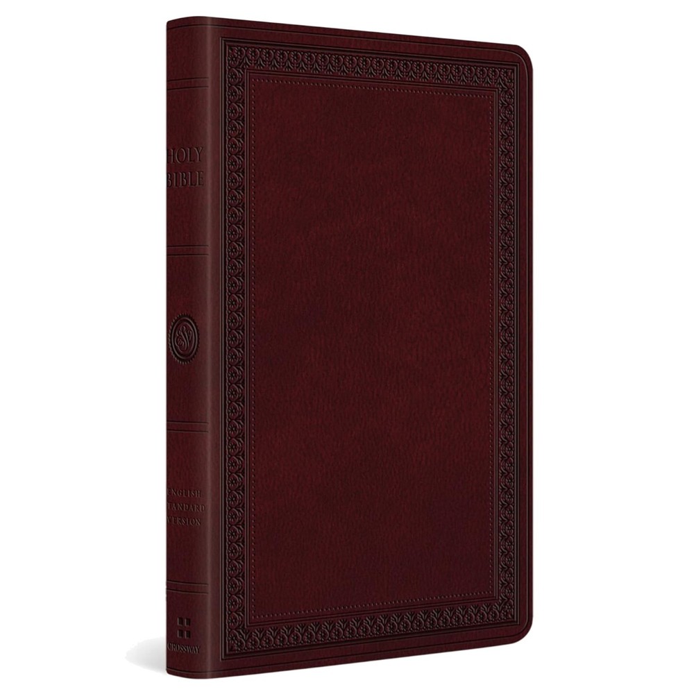 ESV Large Print Value Thinline Bible (Trutone, Mahogany, Border Design)