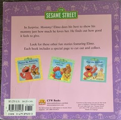 RARE! Lot Of 3: 1st Vtg Trade PB Ed. Jim Henson’s CTW Elmo Books Set; ACCEPTABLE