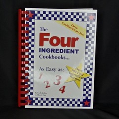 Vintage Cookbook Four Ingredient Recipes Spiral Bound Hardcover 376 Pages