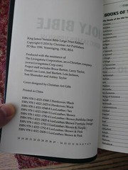 KJV Genuine Leather Brown Bible Thinline Large Print Thumb Indexed Cowhide NEW