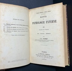 ANTIQUE 19th Century Medical French Book PATHOLOGY diseases DIAGNOSIS Medicine