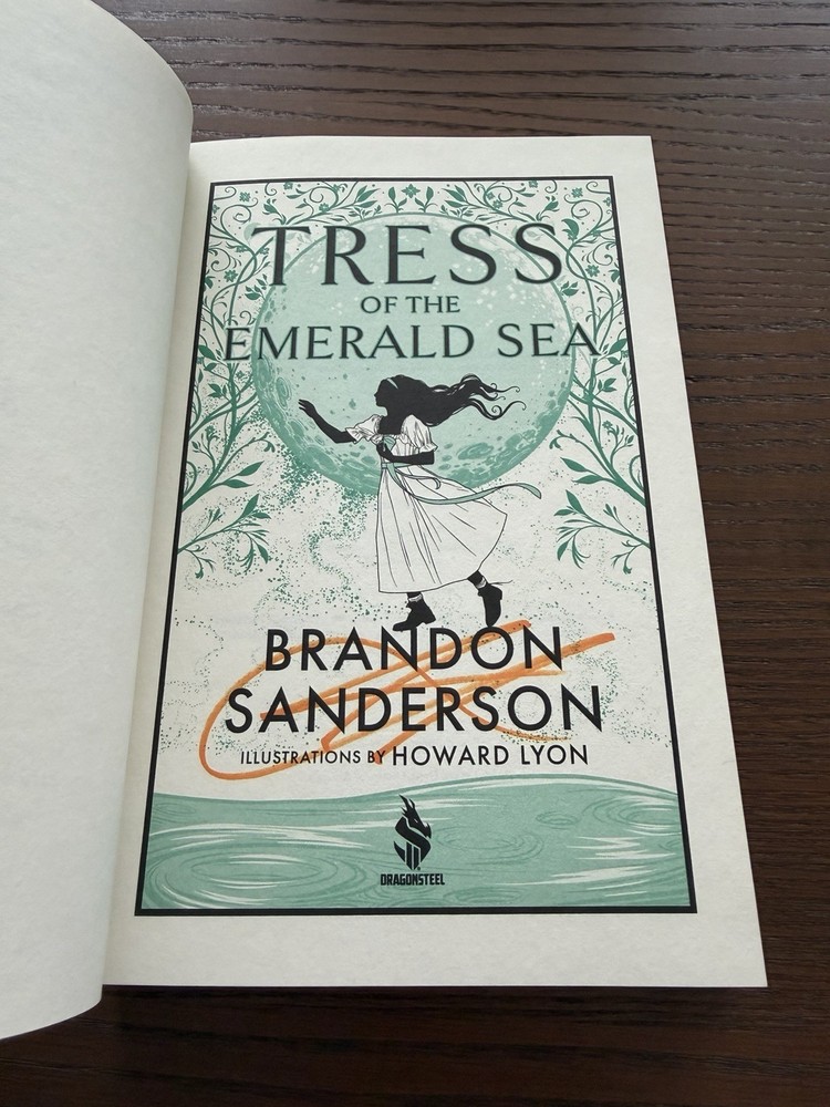 Tress of the Emerald Sea SIGNED by Brandon Sanderson Dragonsteel 1st Printing