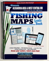 Minnesota Alexandria Area & West Central Minnesota Fishing Maps Guidebook