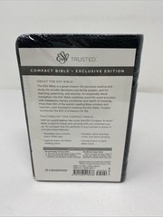 ESV Compact Bible Charcoal Crown Imitation Leather by Crossway NEW SEALED