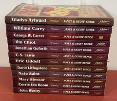 Christian Heroes Then & Now by Janet & Geoff Benge VTG Paperback Lot of 12