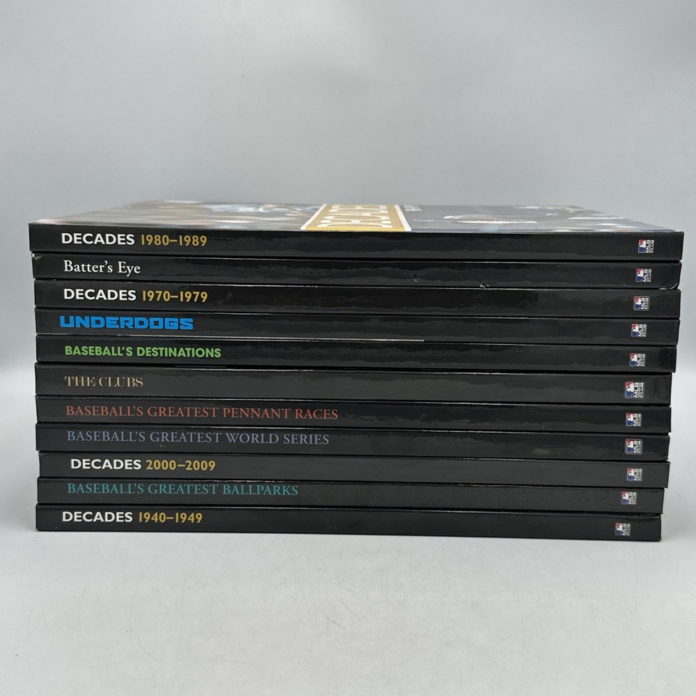 MLB’s Insiders Club Baseball’s Greatest Decades Lot of 11 Hardcover Books