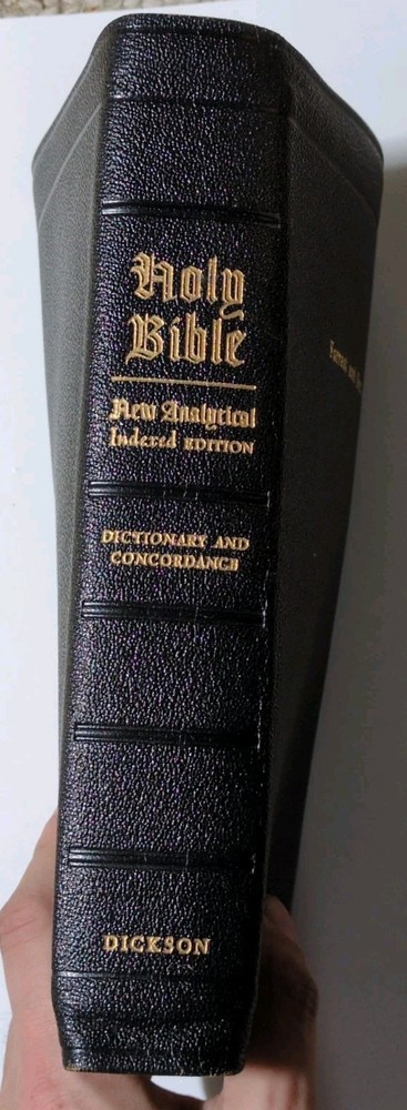 KJV Dickson New Analytical Bible Indexed Edition Genuine Morocco 1950