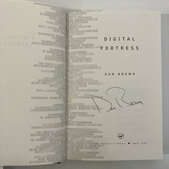 Dan Brown Digital Fortress SIGNED 1st Edition & Print 1998 HCDJ St Martin Press