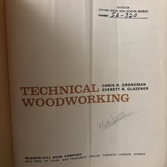 Technical Woodworking (McGraw-Hill) 1966 MCM