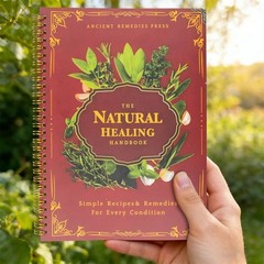 The Natural Healing Handbook, Spiral-Bound Guide for Herbal Remedies and Natural