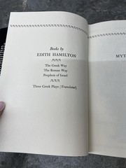 Mythology By Edith Hamilton – 1st Edition 1942 – HC/DJ