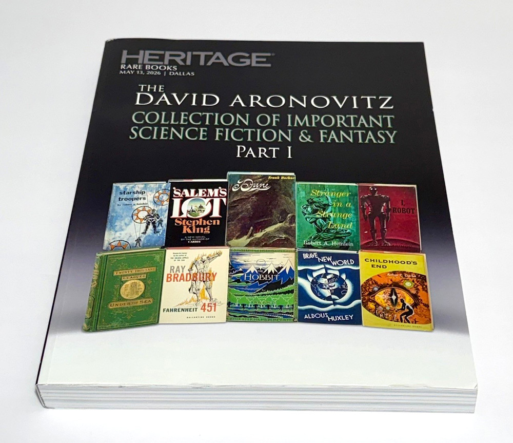 Heritage Rare Books Catalog Science Fiction Book Collection of David Aronovitz