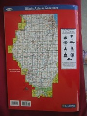 ILLINOIS ATLAS & GAZETTEER ~ DELORME ~ Back Roads, GPS Grids, Rec Sites ~ MAPS