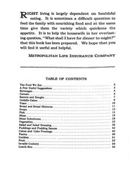 1925 The Metropolitan Cook Book 62 Pages