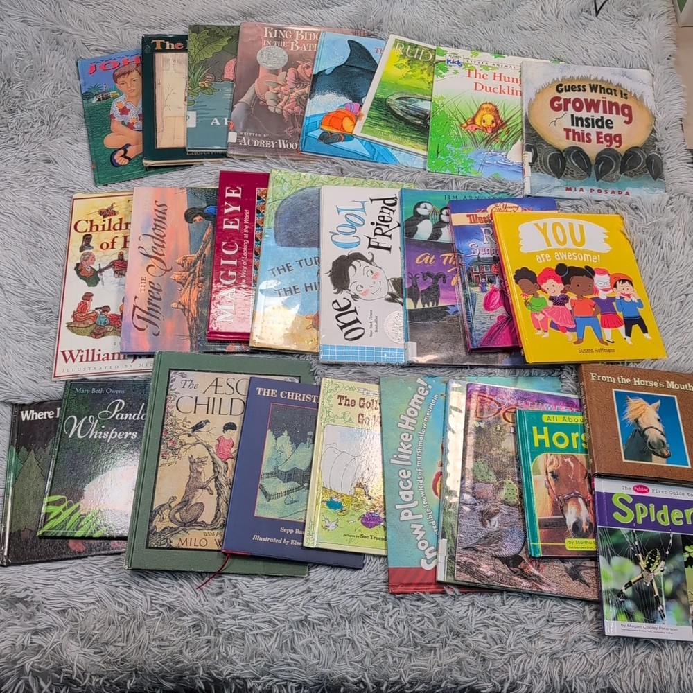 Bulk Lot of Mixed Books Various Authors & Genres Childhood Homeschool Learning